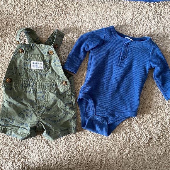 Other - The cutest overalls! Outfit worn once. 🦖